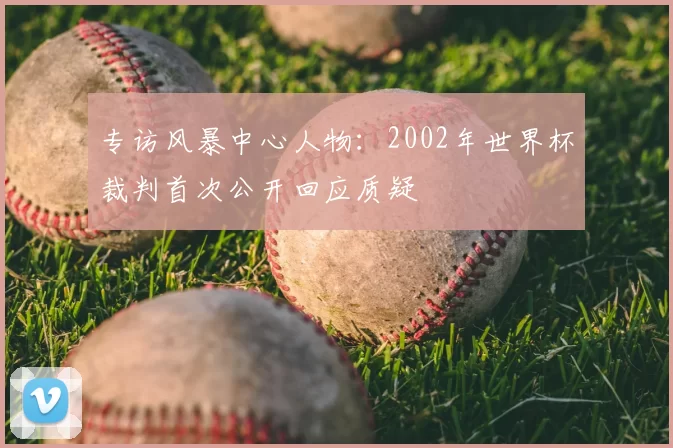 专访风暴中心人物:2002年世界杯裁判首次公开回应质疑
